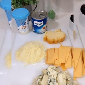 ingredientes para Fondue de queijo