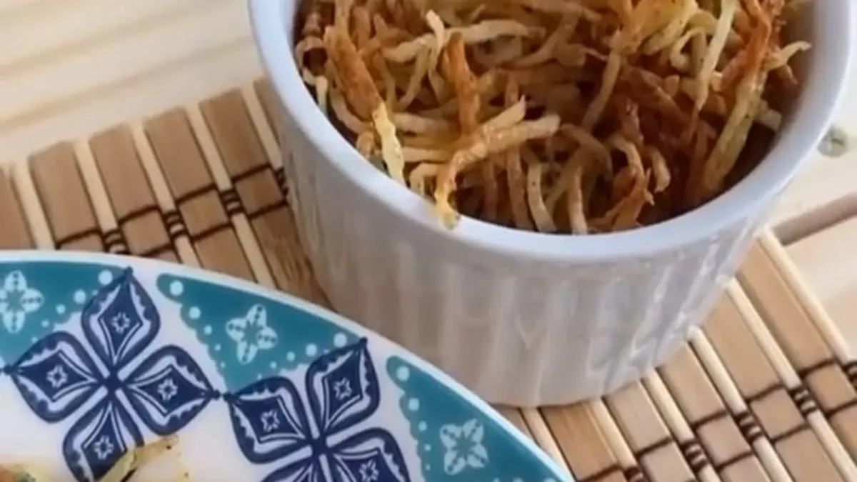 Batata palha airfryer para o almoco: Rapido, nutritivo e que agrada todo mundo