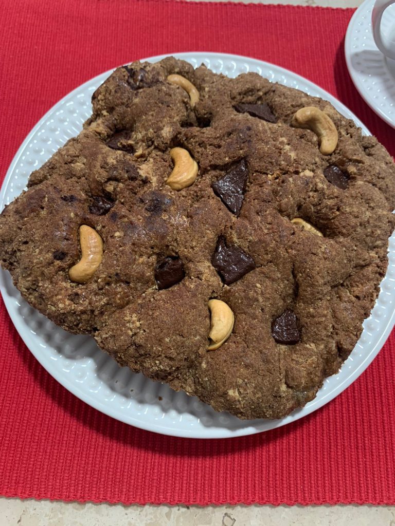 Receita de Cookies Fit no micro-ondas