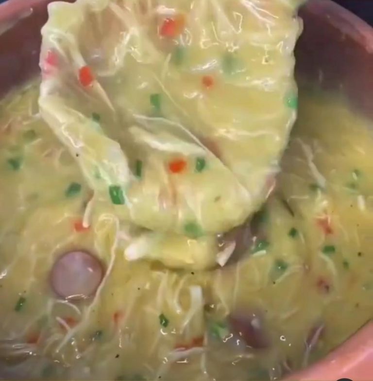 Receita de Caldo de Frango com Mandioca