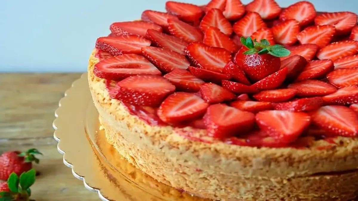 Bolo fit morango fit em 30 min: Saudavel e gostoso que nao parece dieta