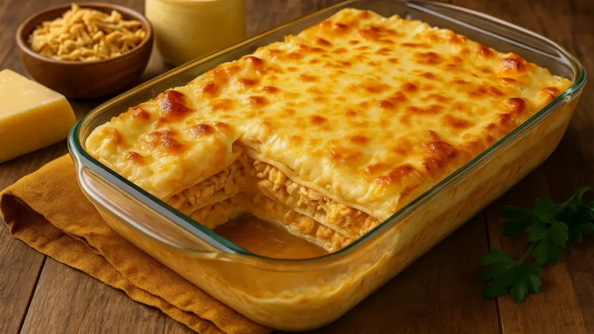 Lasagna de Frango com Requeijao