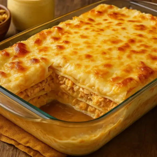 Lasagna de Frango com Requeijao