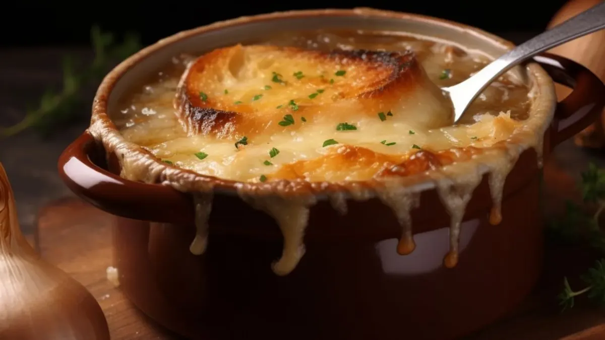 Sopa de Cebola Gratinada
