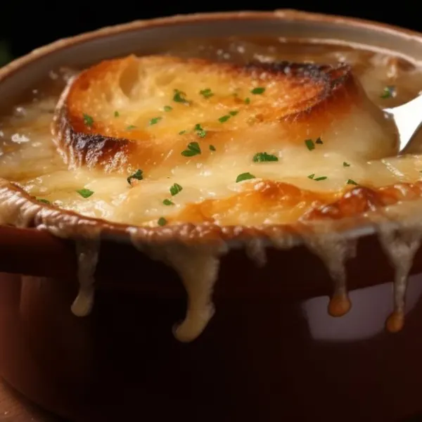 Sopa de Cebola Gratinada